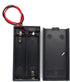 2 AA Battery Holder with Leads Wires ON/Off Switch and Screw Cap Case Back Cover Connection 2 Slots x 1.5V 3 Volt Battery Spring Clip Storage Box ...