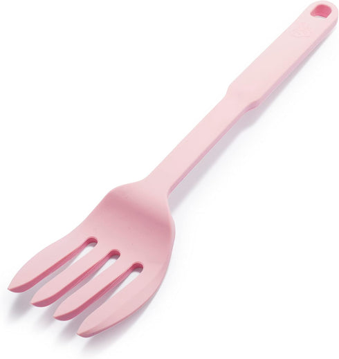 GreenLife Cooking Tools and Utensils, 10-in-1 Silicone Fork to Stir Mix Mash and Scrape, Heat and Stain Resistant, Dishwasher Safe, Soft Pink...