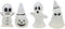 BinaryABC Halloween Glow in The Dark Pumpkin Ghost Miniature Figurines,Luminous Garden Ghost Decor, Fairy Garden Doll House Accessories,Halloween ...