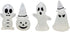 BinaryABC Halloween Glow in The Dark Pumpkin Ghost Miniature Figurines,Luminous Garden Ghost Decor, Fairy Garden Doll House Accessories,Halloween ...