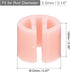 MECCANIXITY Clothes Hanger Marker Blank Fit 3.5mm Rod for Garment Color Coding Pink Count 100...