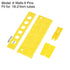 uxcell Test Tube Holder Rack 6 Wells 6 Pins for 18-21mm Tubes Yellow 2Pcs...