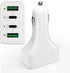 MOTONG USB C Fast Charging Car Charger, 4-Ports 40W Dual QC3.0 & Dual PD Cigarette Lighter Adapter Socket Compatible with iPhone 14/13/12 Pro/XS/G...