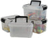 Teyyvn Plastic Mini Latch Box, Storage Bin with Locking Lids(Pack of 4, 2 L, Clear)...