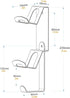 Monzlteck 3 in 1 Dual Controller & Headset Wall Mount Holder with Non-Slip Pads for Xbox, PS5, PS4,Switch, Headphone, PSVR2, Backbag and More.All ...