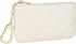 Premium Genuine Full Grain Leather Mini Coin Purse Keychain Pouch Card Holder for Men Women (Beige Quilted - LG)...