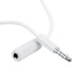 Conwork 2-Pack 3.5mm 4-Pole Male to Female Auxiliary Extension Audio Stereo Cable Cord for Headphones Apple iPad, iPhone, iPod, Samsung Galaxy, An...