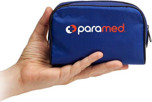 PARAMED Aneroid Sphygmomanometer – Manual Blood Pressure Cuff with Universal Cuff 8.7-16.5" and D-Ring – Carrying Case in The kit – Blue – Stethos...