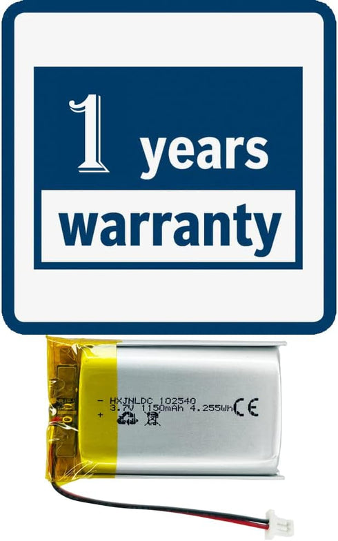 DC 3.7v 1150mAh 102540 Rechargeable Polymer Lithium Battery for Sena 50S Motorcycles Bluetooth Headset Intercom Battery Replacement DIY 3.7-5V ele...
