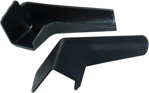 JR Products 655-BK-A Black Rigid Extended Rain Gutter Spout...