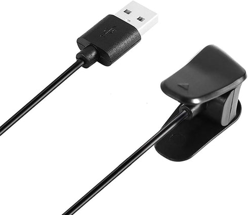Charger for Garmin Vivosmart 4, Replacement Charging Data Cable Clip Cord for Garmin Vivosmart 4 (Black, 2Pack)...