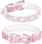 Rhinestone Dog Collar, Cute Dazzling Sparkling Leather Dog Cat Rhinestone Collar Crystal Diamond Pet Dog Puppy Collar (M:27-35CM, Pink-1)...