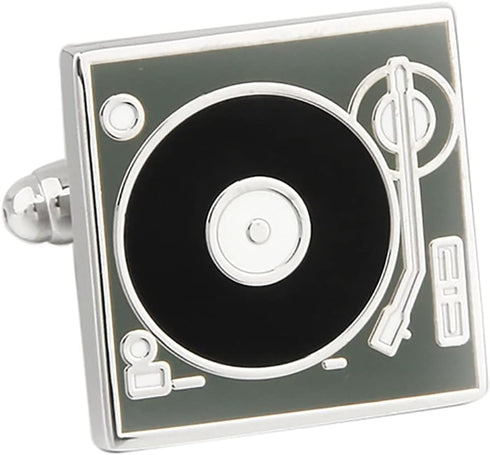 Turntable DJ Record Player Pair Cufflinks...