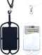 Silicone Phone Card Holder Sleeves with Wrist Strap,Stretchy Credit Phone Case Holder,Universal Cell Phone Pocket Neck Lanyard for Phone Android S...