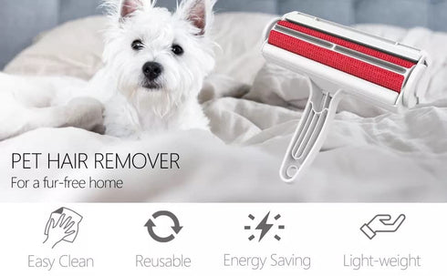 Pet Hair Remover - Reusable Dog and Cat Hair Remover - Fur Remover Tool Cleaner Couch, Colorful Compact and Handy Pet Fur Remover Furniture, Carpe...