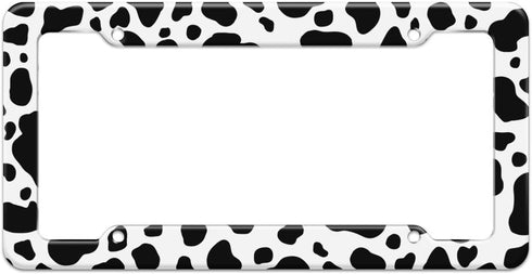 Graphics and More Blank Cow Print Pattern License Plate Frame...