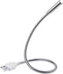 Silver USB Flexible Light Gooseneck Led Glowing Lamp Laptop Computers Studying for Office Working Writing Reading Accessories Desk Lamps Office Ad...