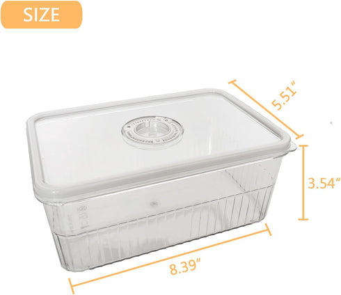 Cheese Container Airtight with Time Recording - Cheese Storage Container for Fridge Cream Cheese Sliced Cheese Cheddar Container Cheese Box with L...