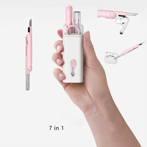 7-in-1 Electronic Cleaner Kit for Earphone - Laptop Cleaner, Keyboard Cleaner Kit, Portable Cleaning Kit with Cleaning Pen Brush Spray for Phone P...