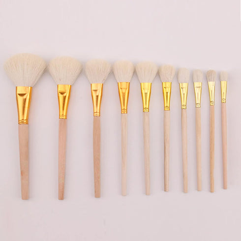 10Pcs Gilding Brush Pen Set, Gold Leaf Sweeper Paint Brush Goat Hair Brush Pen Gold Paint Brush for Gold Foil Gold Leaf Sheets Gold Flakes Art Cra...