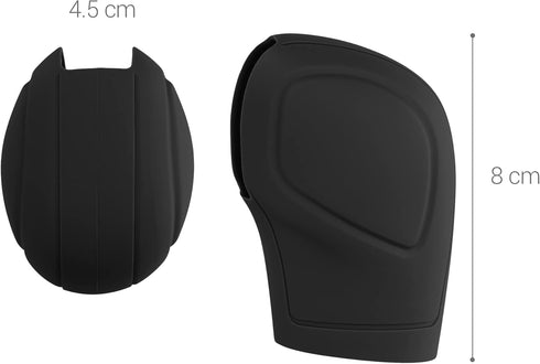 kwmobile Cover Compatible with VW Skoda Automatic Transmission - Silicone Anti Skid Car Manual Stick Shift Gear Knob Cover - Black...