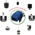 4X Dual Bio Sponge Filter for Betta Fry Aquarium Fish Tank Up to 30 Gallon ea. (Dual Sponge Filters 4-Pack)...