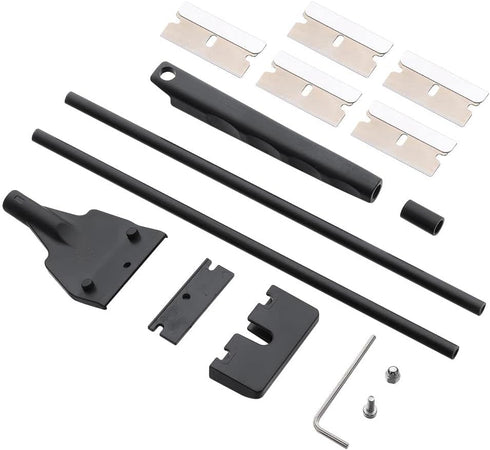 21.65 in Aquarium Algae Scraper Cleaner Tool Kit with 5 Stainless Steel Blades, Fish Tank Floating Stainless Steel Window Cleaning Scraper...