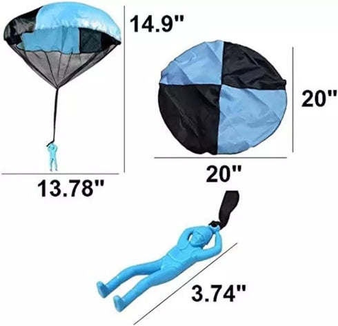 Ven-Trap Parachute Toy, Tangle Free Throwing Toy Parachute, Outdoor Children's Flying Toys, No Battery nor Assembly Required (4 Pieces Set)...