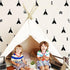 Tents Wall Decals Peel and Stick for Kids, Baby Bedroom Nursery and Living Room, Tribal TeePees Vinyl Wall Stickers Decor (Black)...