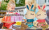 Set of 2 Easter Plush Bunny Rabbit, 18.3 in Doll Rabbit Stuffed Animal Huggable Rabbit Christmas Easter Girls' Gift Room Decorations, Pink & Blue...