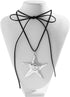 Gothic Black Choker Necklace with Big Puffy Heart Pendant Sexy Starfish Y2K Aesthetic Velvet Collar Neck Chain Boho Neck Accessories for Women and...