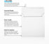 LUXPaper Square Invitation Envelopes | Peel & Press | 5 1/2" x 5 1/2" | Bright White | 80lb. Text | 50 Qty...
