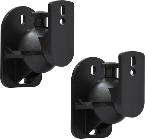 Speaker Wall Mount Brackets, Universal Mount for Surround Sound Speakers, Satellite Speaker Wall Mounting Brackets for Home Theater 2 Pack...