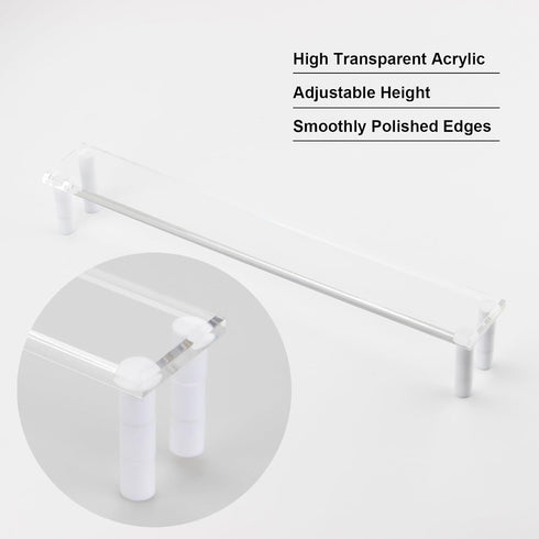 Artist Leaning Bridge Hand, Clear Acrylic Wrist Rest Leaning Bridge Hand Rest for Detailed Painting, Adjustable Height Creative Artist Bridge Art ...