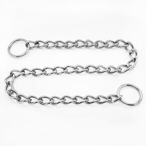 Training Collar for Dogs,304 Stainless Steel Double Loop P-Chain Pet Training Walking Dog Slip Collars 24 in, 3.5 mm...