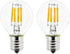 2-Pack E17 Mini Globe Bulb S11 LED Light Bulb,E17 Intermediate Base 4W Warm White 2700K,40 Watt S11 G40 Incandescent Bulb Replacement for Desk Lam...