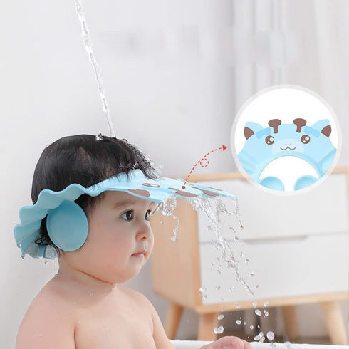 Baby Shower Cap Shampoo Cap Bath Visor Hat Kids Hair Washing Shampoo Shield Adjustable Waterproof Bath Shield Visor for 0-8 Years...