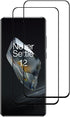 2 Pack for Oneplus 12R Black Tempered Glass Screen Protector 9H Frontier Protective Protector......