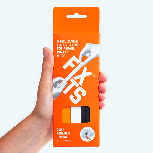 Pack of 3 Large 10g Fixits Sticks - Reusable Glue Stick Alternative - Plastic Fixing Sticks for Everyday Fixes - Mouldable Glue for Repairing, Cra...