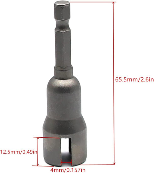 10PCS Power Wing Nut Driver, 1/4 Inch Hex Shank Slot Wing Nut Drill Bit Socket Wrenches Tool for Panel Nuts Screws Eye Q-Hanger C Hook Bolt...