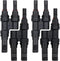 4 PCS Solar Branch Connectors 1500V DC,IP67 Waterproof T Connector for Parallel Connection Between Solar Panels FMM+MFF (2Pairs)...