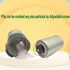 CoaGu 2-Pack Pill Crusher: Grind Aspirins and Vitamins to a Fine Powder with Adjustable Fitting and Cutter...
