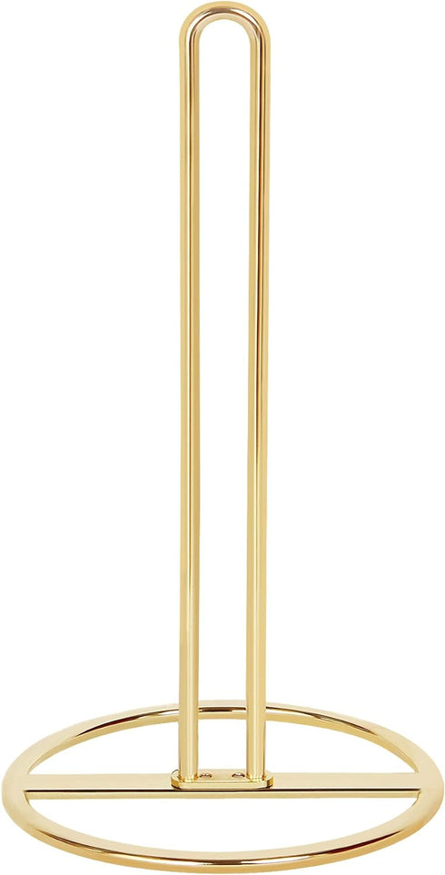 Gold Paper Towel Holder Countertop, OBODING, Kitchen Paper Towel Stand Holder for Kitchen Organization and Storage, Paper Towel Holders for Standa...