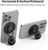 Magnetic Phone Grip Compatible with MagSafe, Phone Ring Holder Finger Kickstand, Adjustable Metal Phone Rings Gripper Stand Compatible with Magnet...