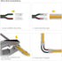 SEZO FCOB COB 3PIN 10mm LED Light Strip Connectors Kit 8P Gapless Solderless Connectors+4P Corner Connectors+4PCS 15cm Long 22AWG Extension Wire S...