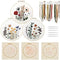 Embroidery Kit for Beginners 3 Pack, DIY Craft Embroidery Kit with Embroidery Thread Imitation Bamboo Embroidery Hoop Embroidery Needles, Floral P...