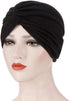 ® 3 Pieces Turbans for Women Soft Pre Tied Knot Fashion Pleated Cancer Turban Cap Chemo Headwrap Sleep Hat...