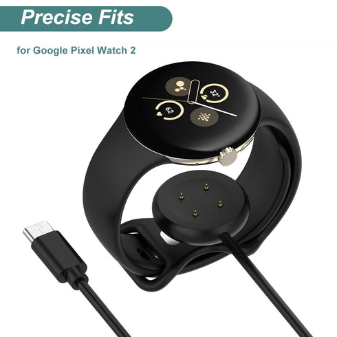 Kissmart Charger Cable for Google Pixel Watch 2, Magnetic Charging Cable Cord for Pixel Watch 2 Smartwatch (1, Black)......