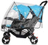 Universal Stroller Raincovers for Twins Baby Stroller Pushchair Waterproof Buggy Pram Raincoat Wind Dust Rain Covers PVC Double Carrycots Weather ...