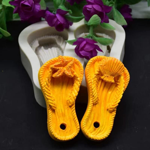 Silicone Mold, halloween soap molds, The Sliper shape Soap Hawaii theme Mould, Easy to Demolding, Easy to Clean, Craft Silicone Soap Mould DIY Han...